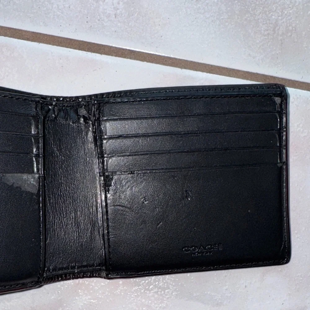 Coach Leather Wallet Pre Owned